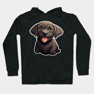 Cute Black Labrador Dog - Dogs Chocolate Labradors Hoodie